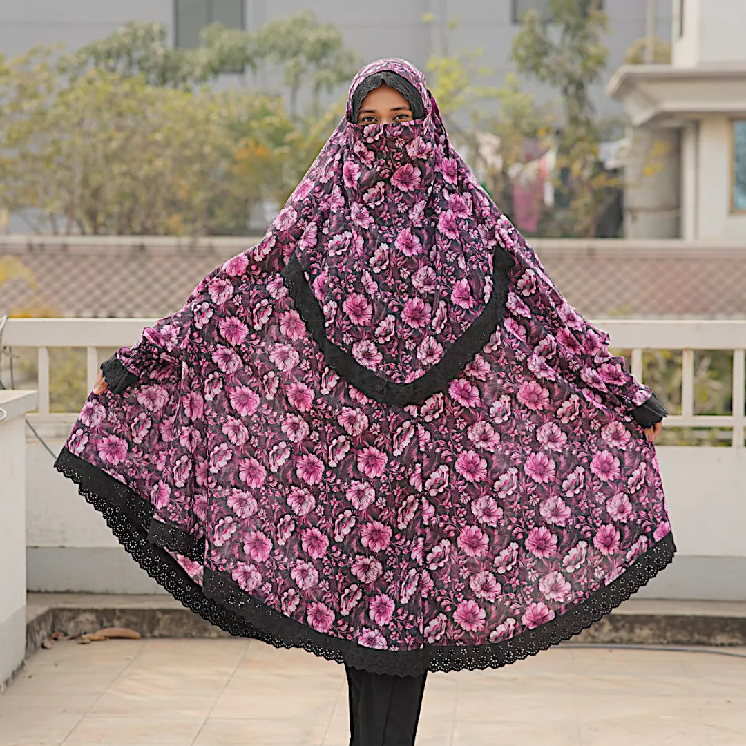 Lace Niqab Khimar-AA13