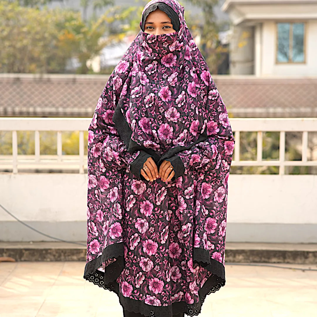 Lace Niqab Khimar-AA13