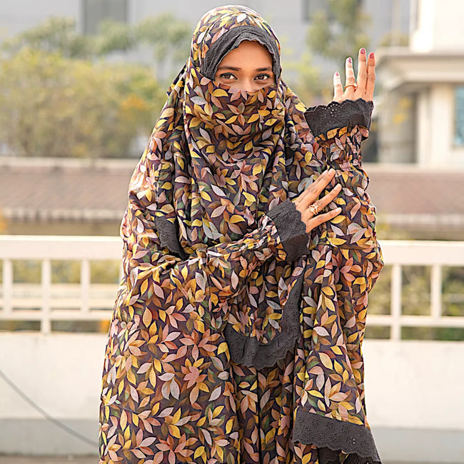 Lace Niqab Khimar-AA11 Main Image