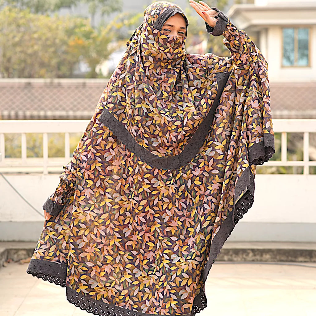 Lace Niqab Khimar-AA11