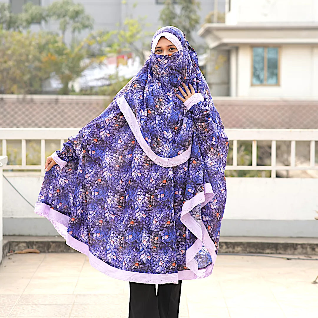 Lace Niqab Khimar-AA10
