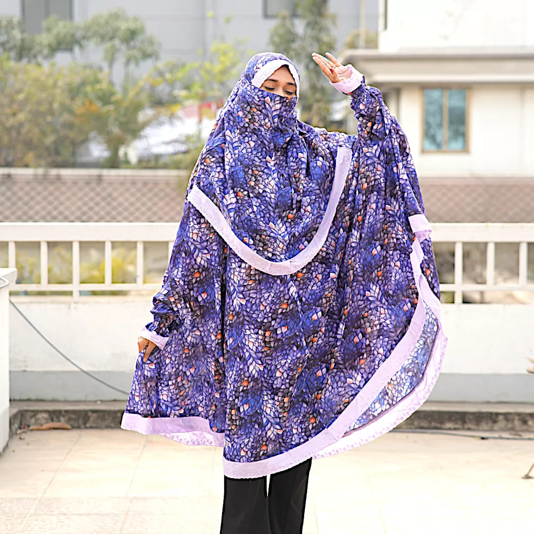 Lace Niqab Khimar-AA10