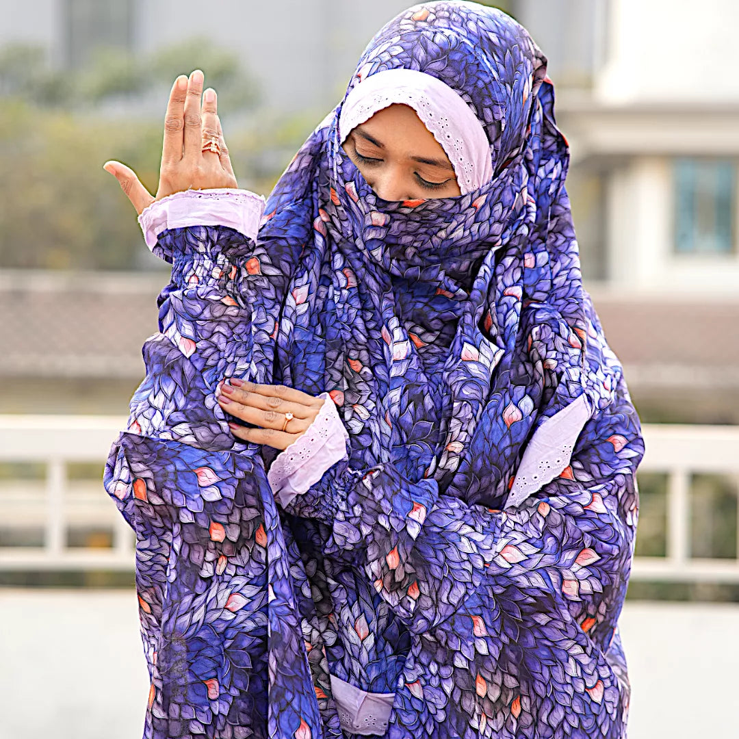 Lace Niqab Khimar-AA10