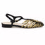 Zara Metallic Effect Cage Sandals-1076