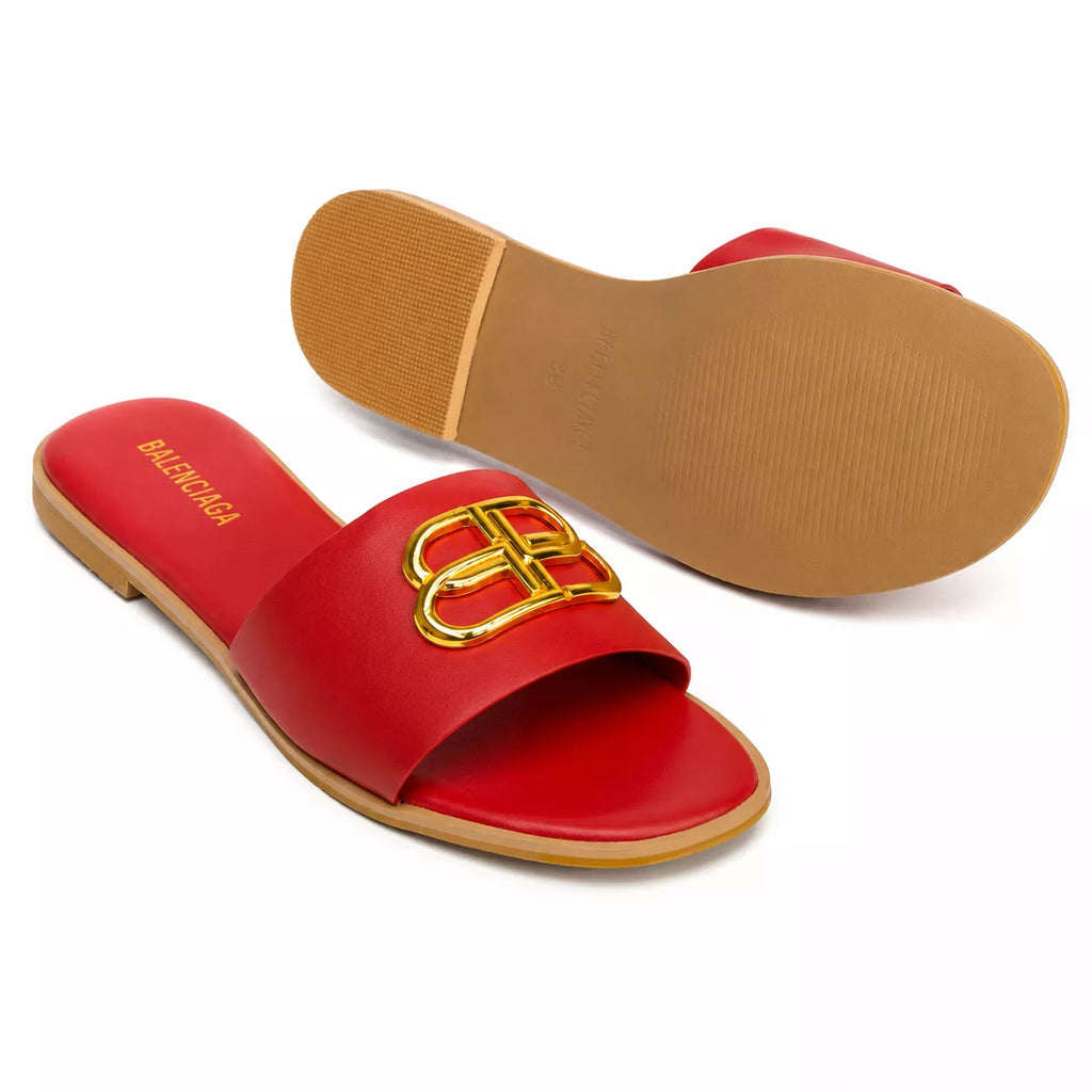 Balenciaga Oval BB Flat Sandals-1087