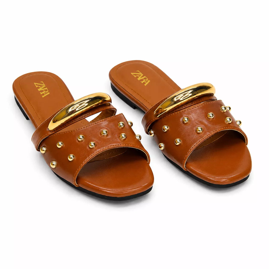 Zara Studded Flat Sandal-1093