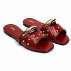Zara Studded Flat Sandal-1094