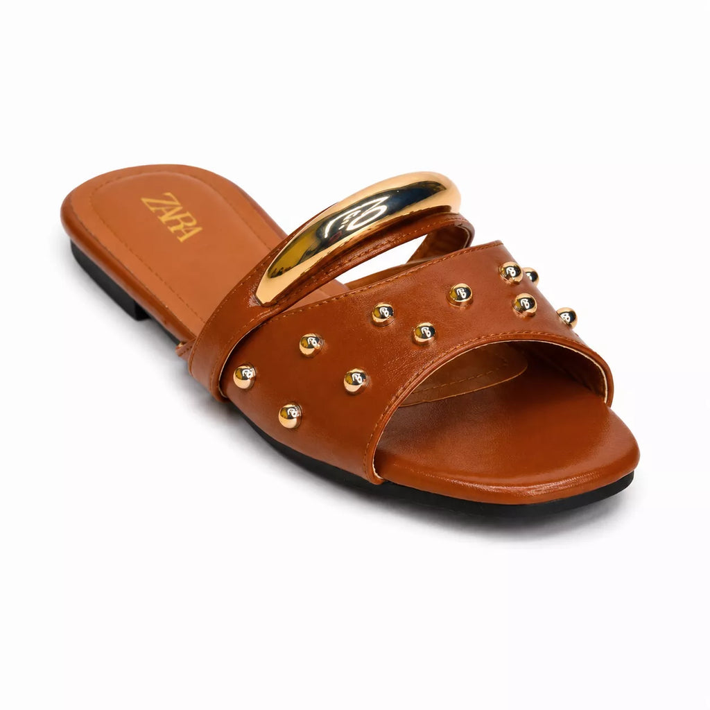 Zara Studded Flat Sandal-1093