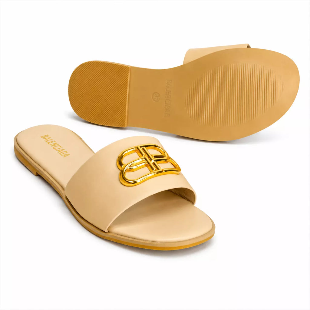 Balenciaga Oval BB Flat Sandals-1086