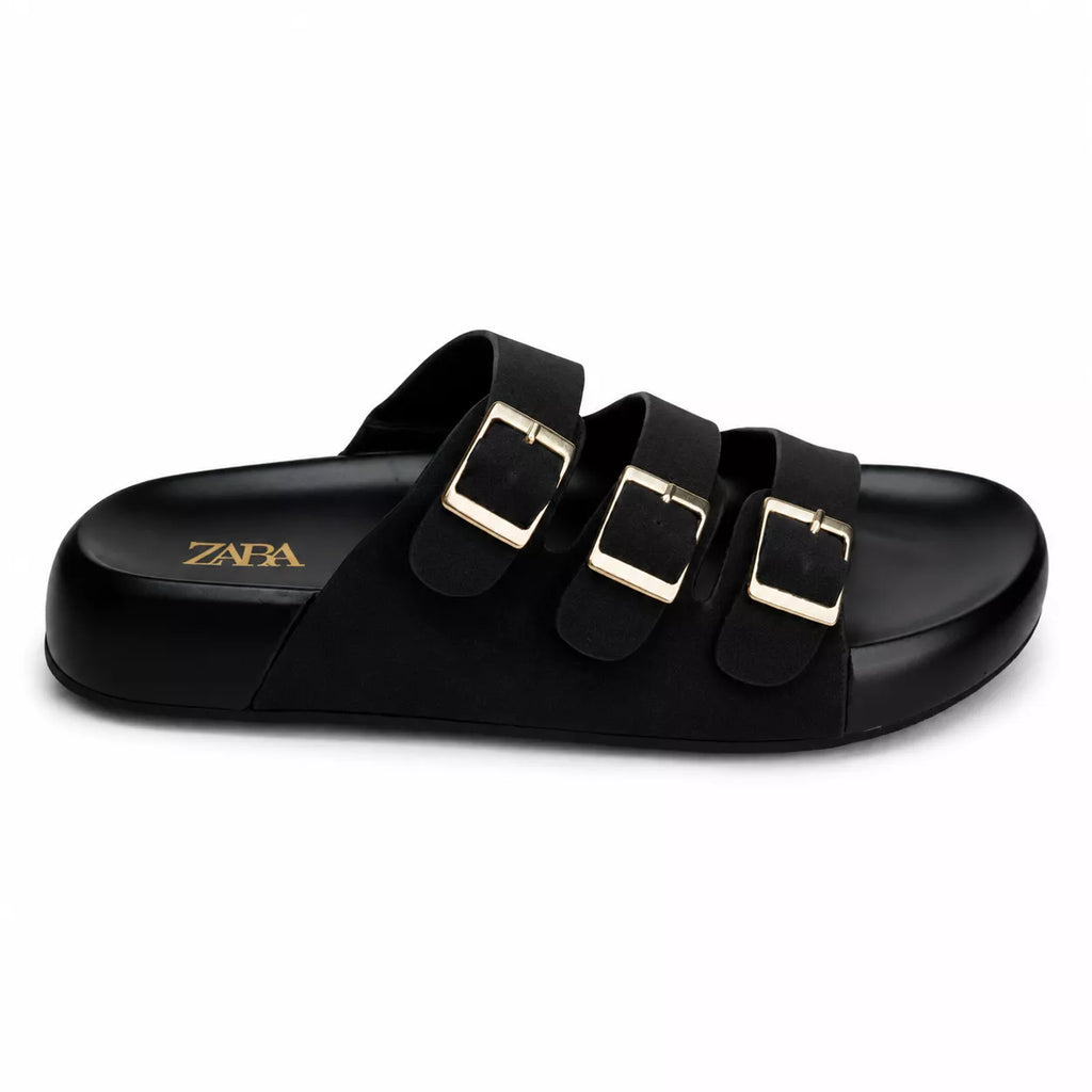 Zara Triple Buckle Slide-1070