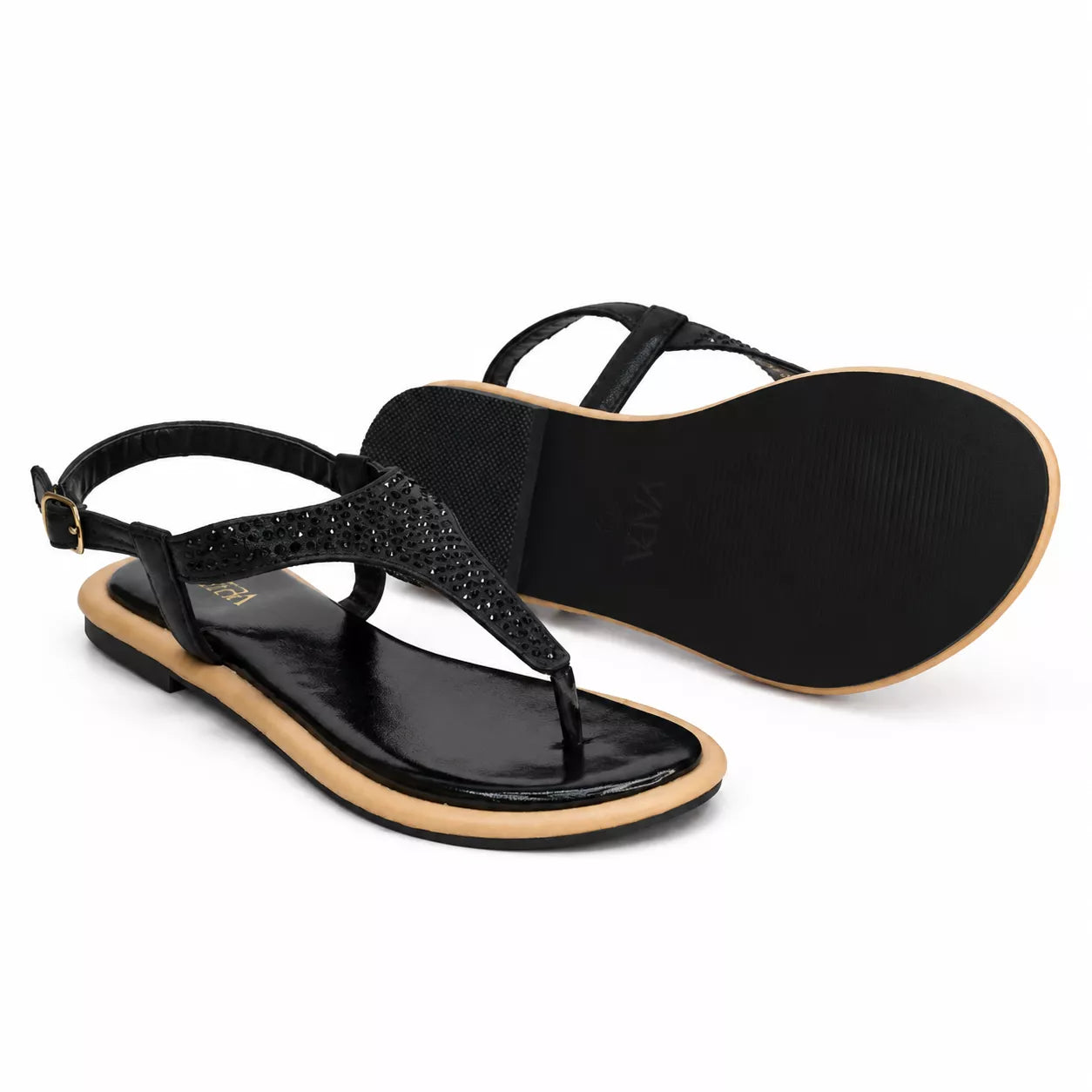 Women's flat T-Strap Sandal-1080