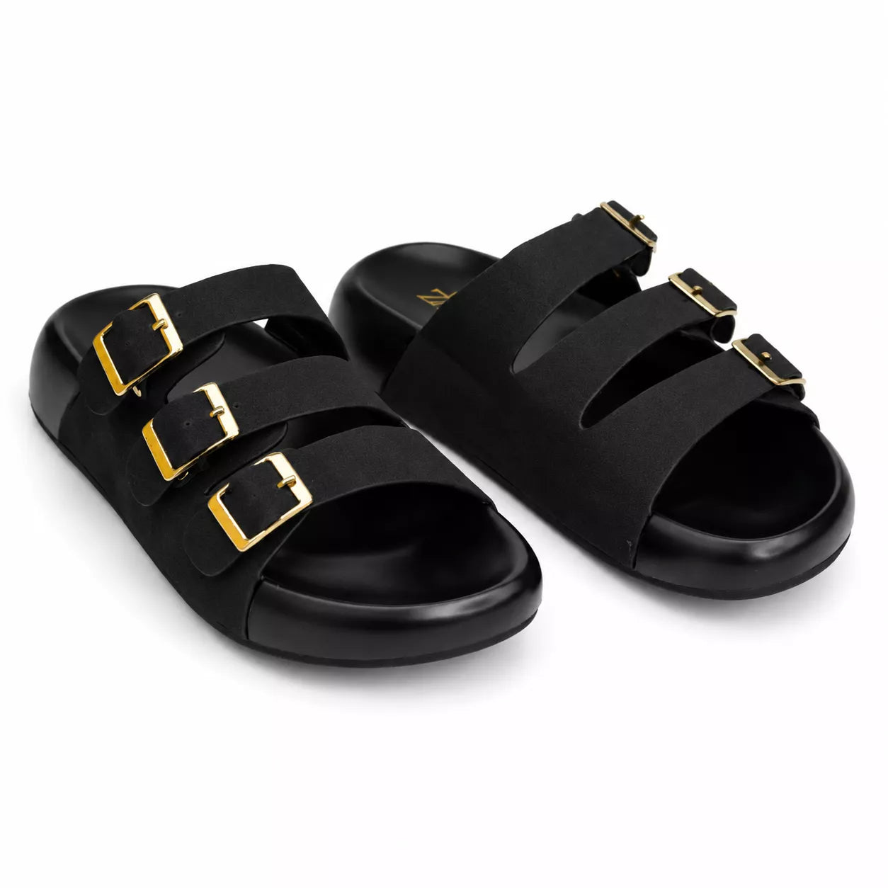 Zara Triple Buckle Slide-1070