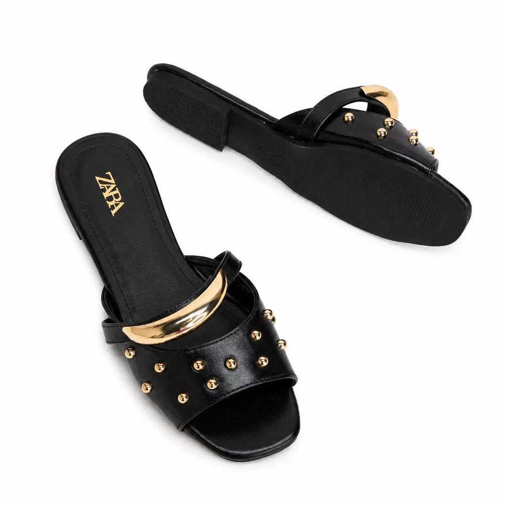 Zara Studded Flat Sandal-1092