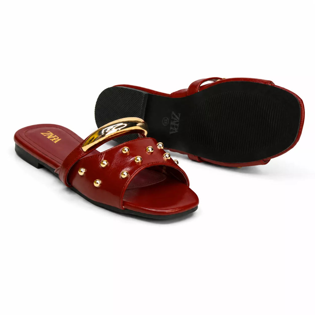 Zara Studded Flat Sandal-1094