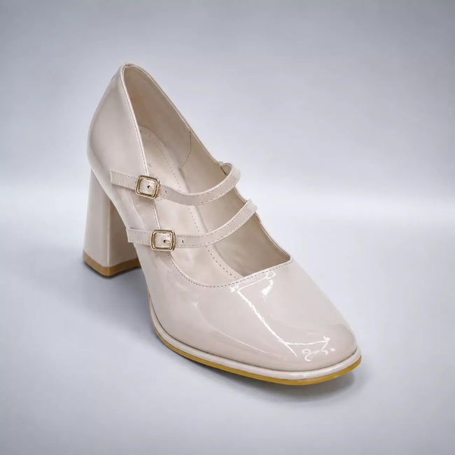 Women's Double Strap Shoes-1084 Main Image