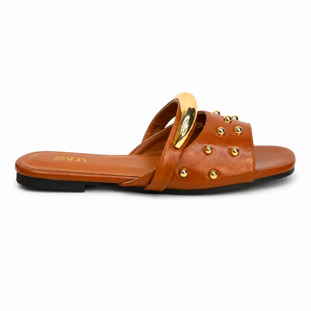 Zara Studded Flat Sandal-1093