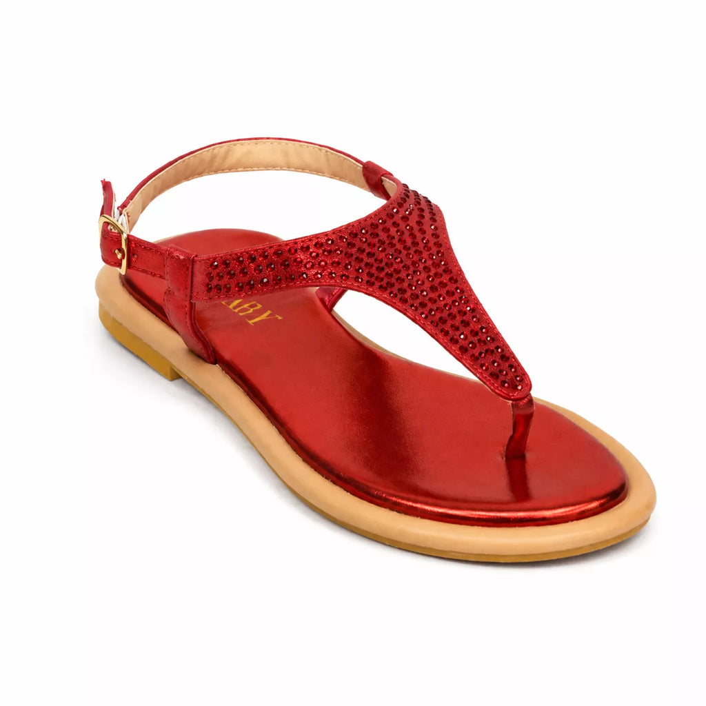 Women's flat T-Strap Sandal-1082