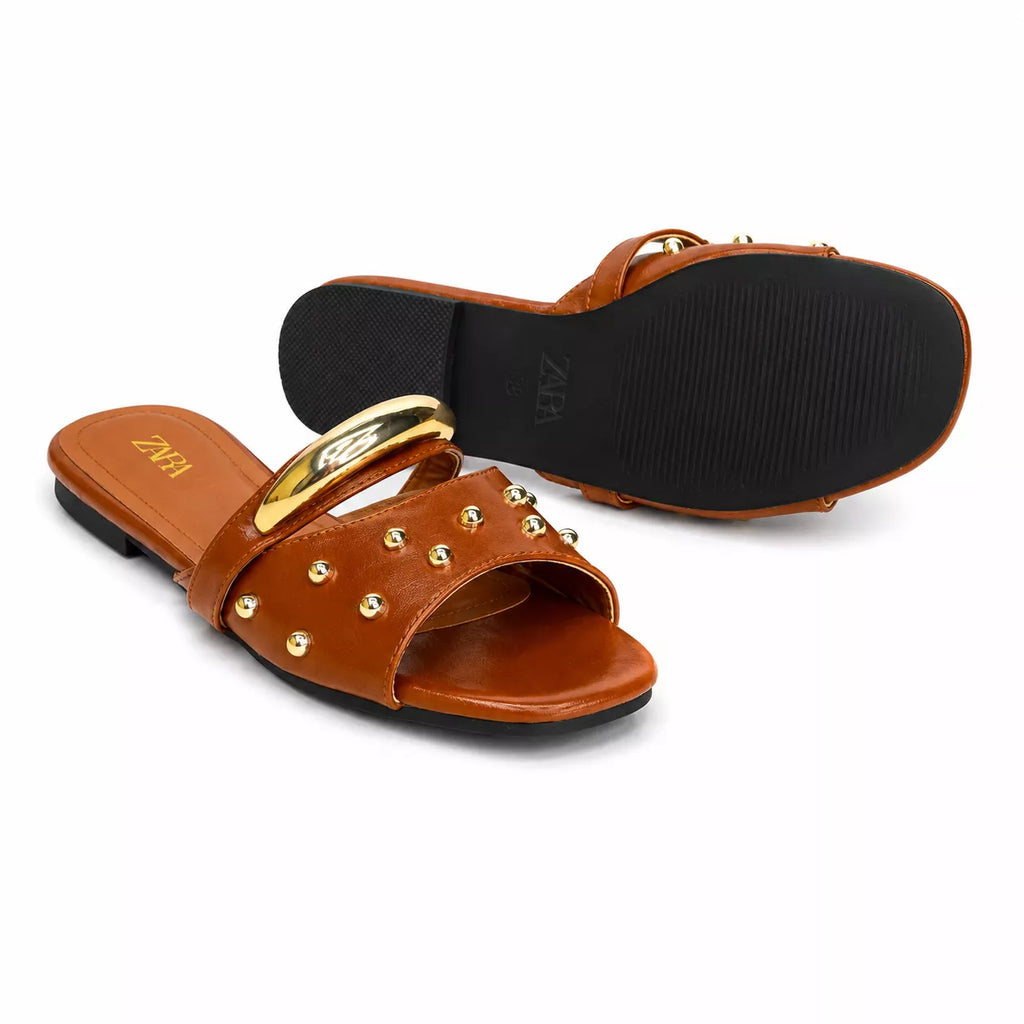 Zara Studded Flat Sandal-1093
