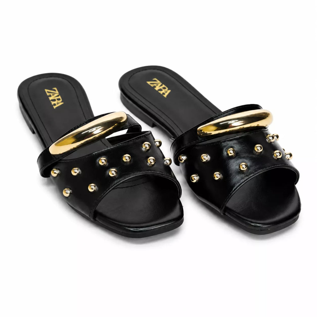 Zara Studded Flat Sandal-1092