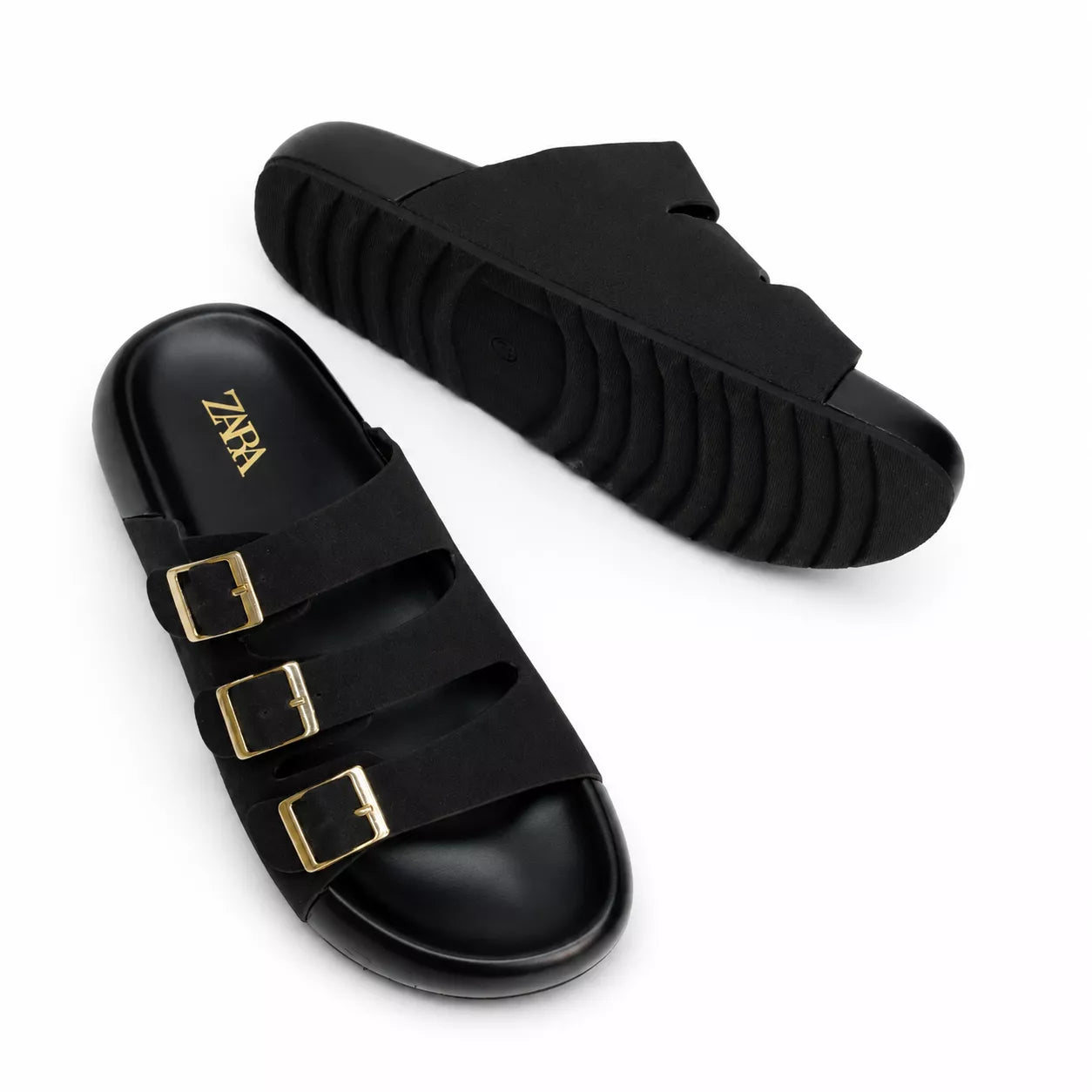 Zara Triple Buckle Slide-1070