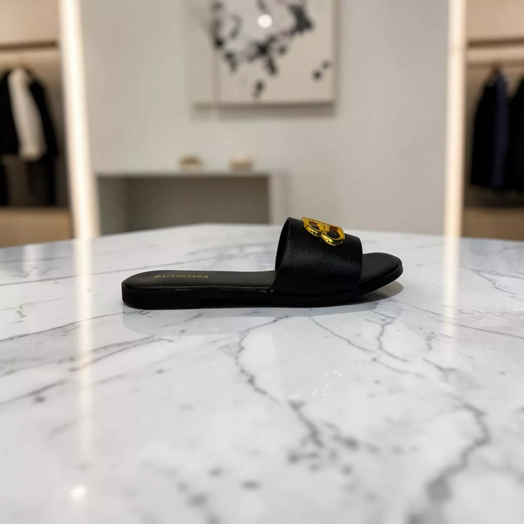 Balenciaga Oval BB Flat Sandals-1085