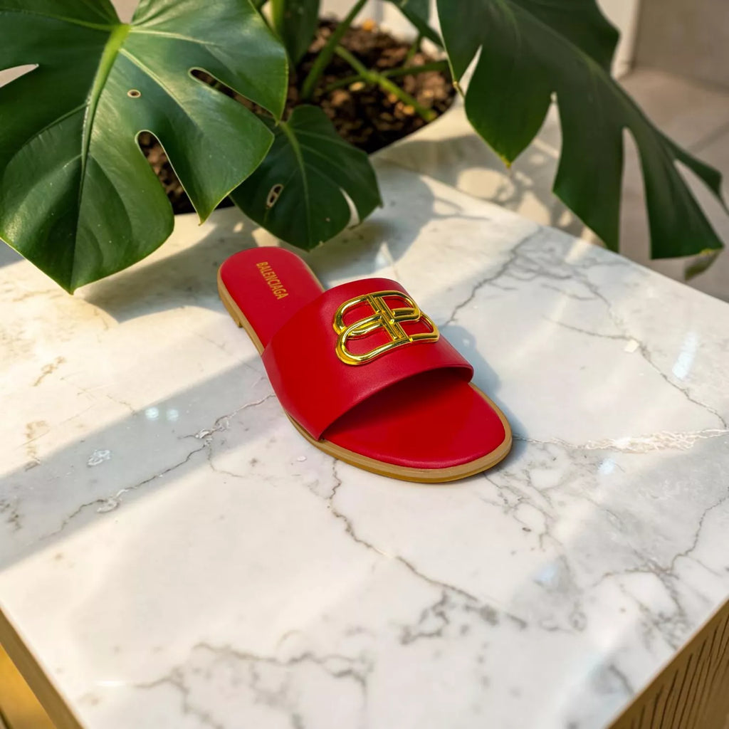 Balenciaga Oval BB Flat Sandals-1087