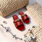 Zara Studded Flat Sandal-1094