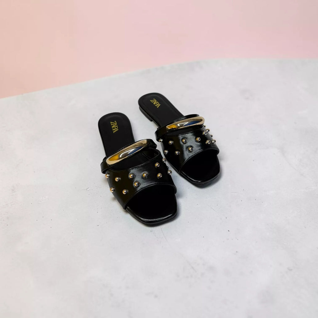 Zara Studded Flat Sandal-1092