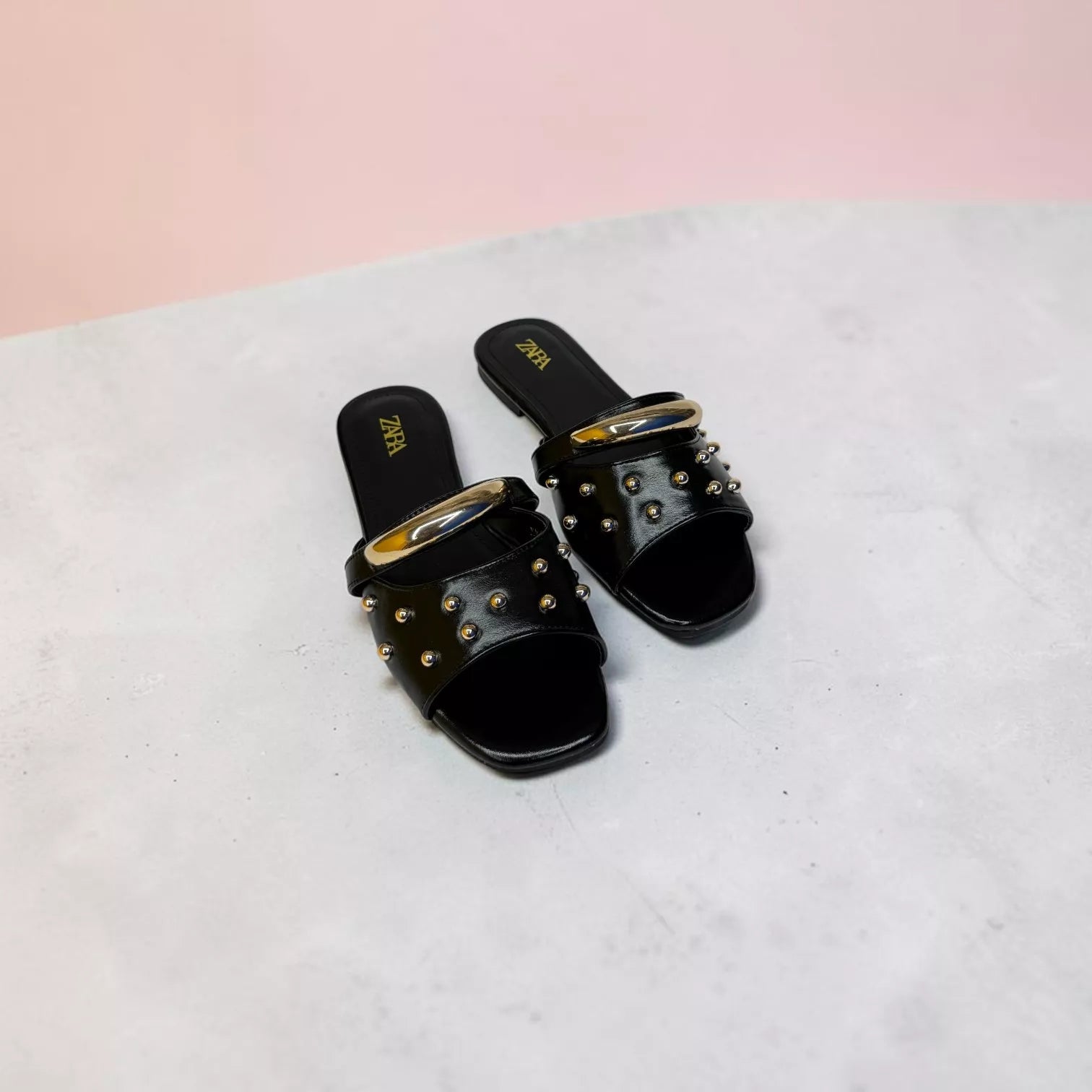 Zara Studded Flat Sandal-1092
