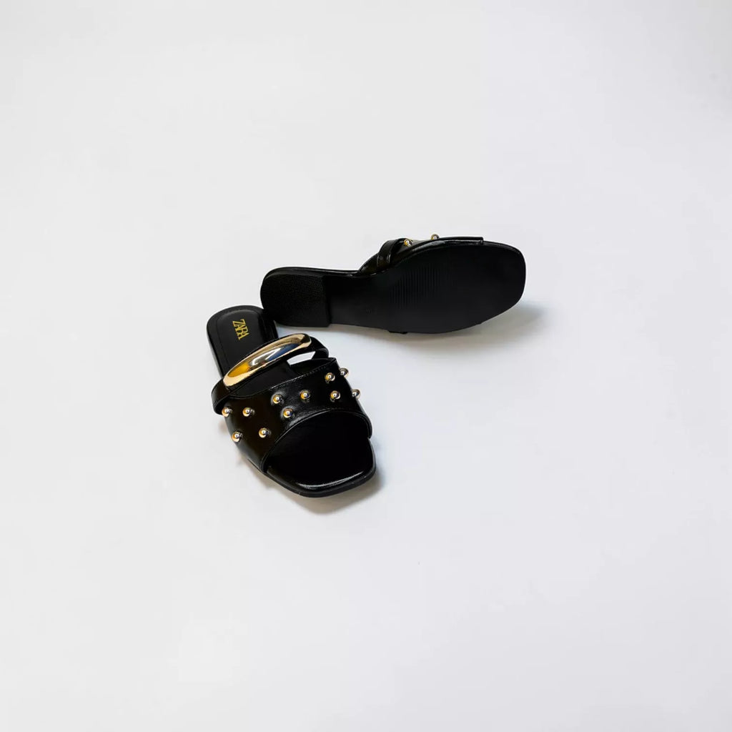 Zara Studded Flat Sandal-1092
