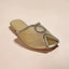 Embellished Mesh Flat Mules-1097