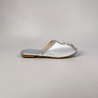 Embellished Mesh Flat Mules-1098