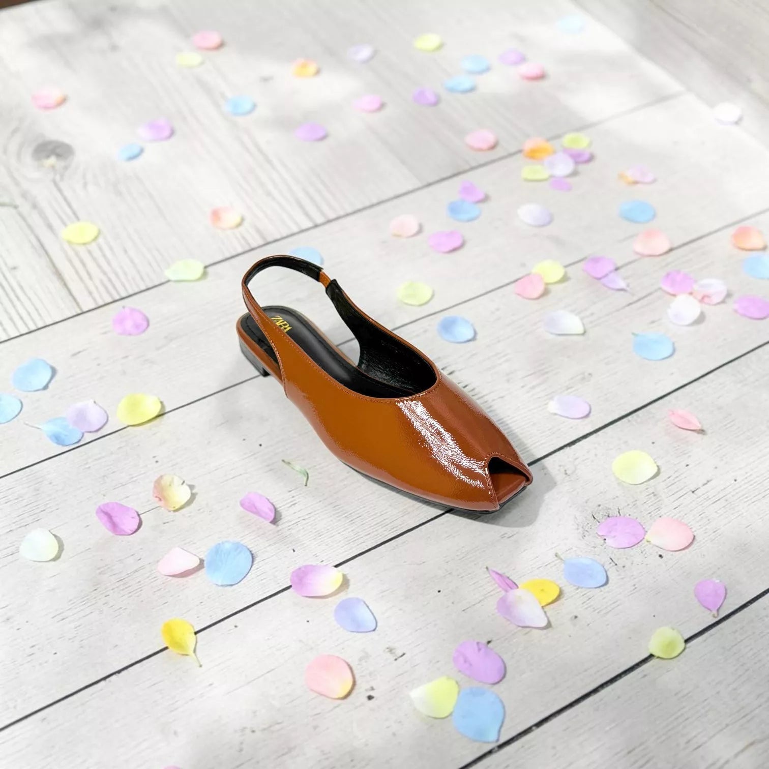 Zara Slingback Peep Toe Shoe-1096