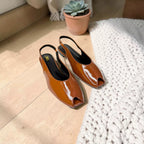 Zara Slingback Peep Toe Shoe-1096