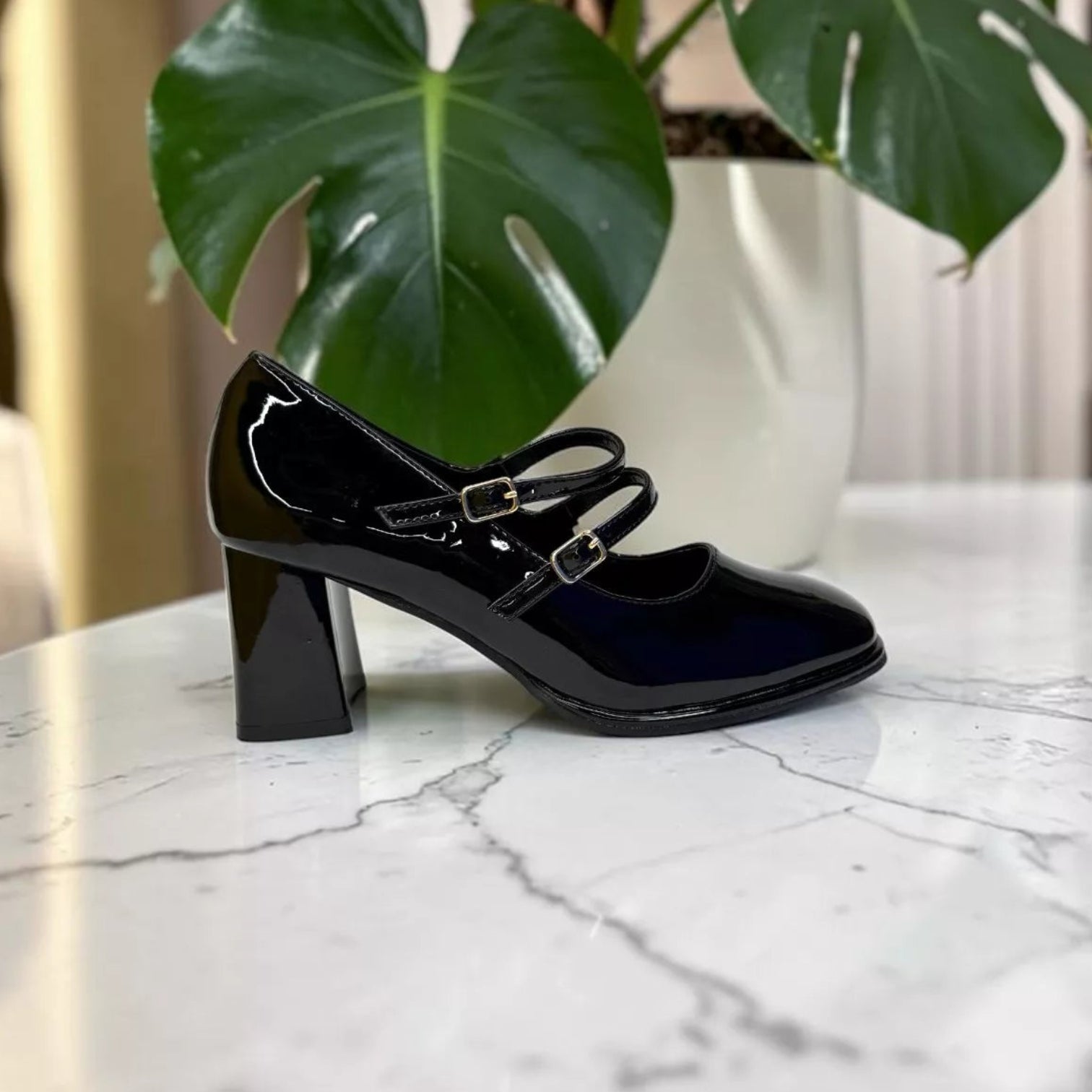 Women's Double Strap Shoes-1083