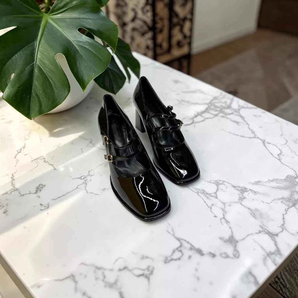 Women's Double Strap Shoes-1083