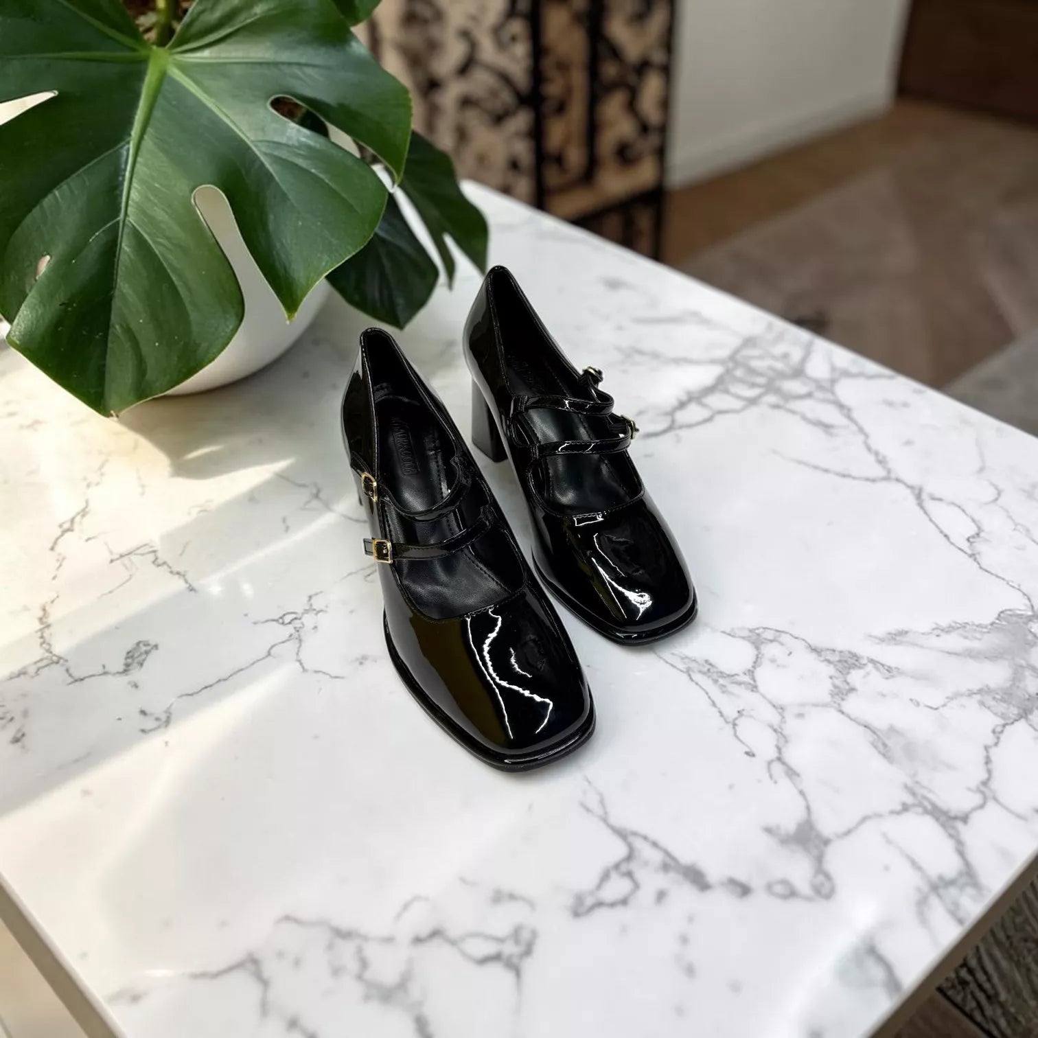 Women's Double Strap Shoes-1083