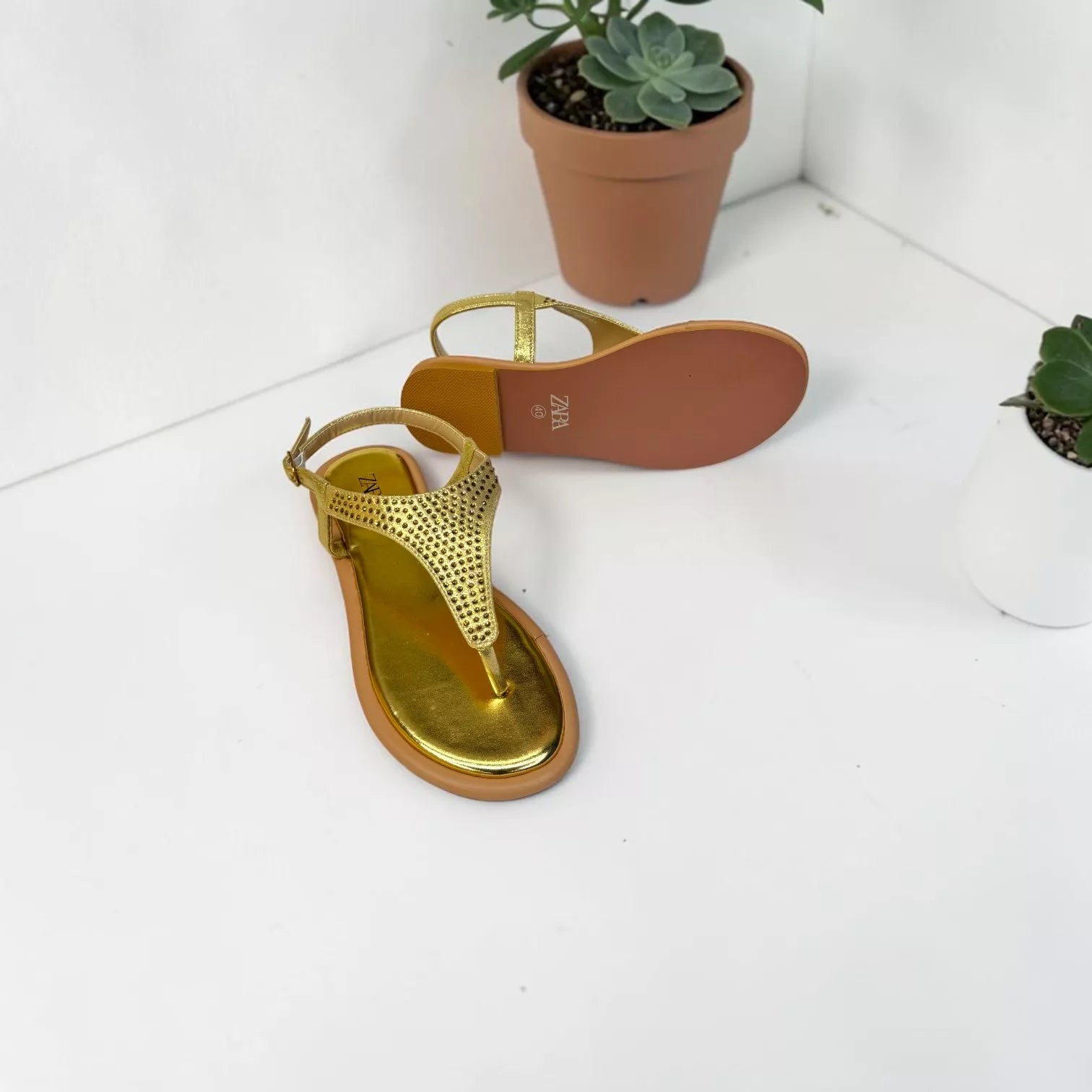 Women's flat T-Strap Sandal-1081