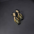Zara Metallic Effect Cage Sandals-1076
