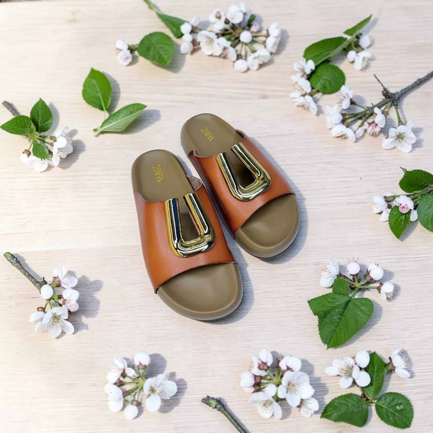 Zara Metallic Slide-1065
