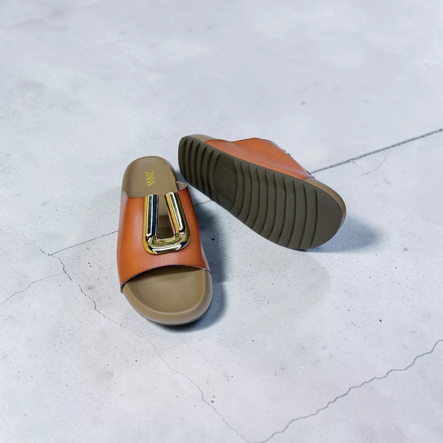 Zara Metallic Slide-1065