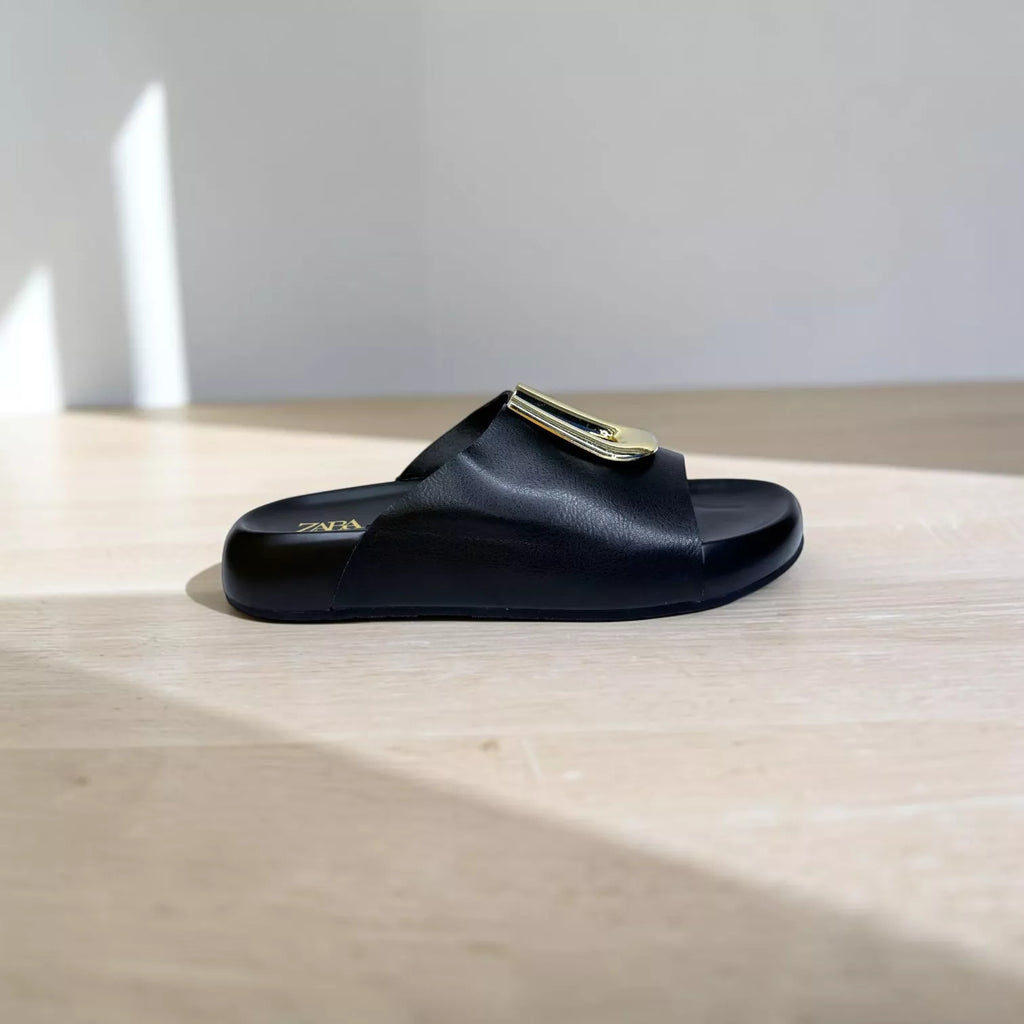 Zara Metallic Slides-1064
