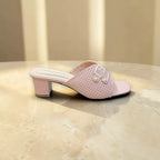 Women Laser Box Heel-1122