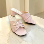 Women Laser Box Heel-1122