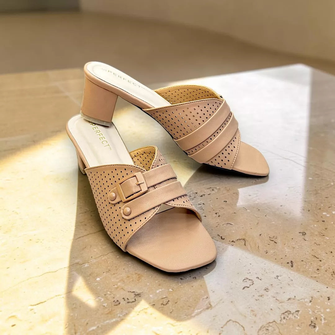 Women Laser Box Heel-1123