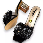 Flower Slide Heel-956