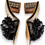 Flower Slide Heel-956