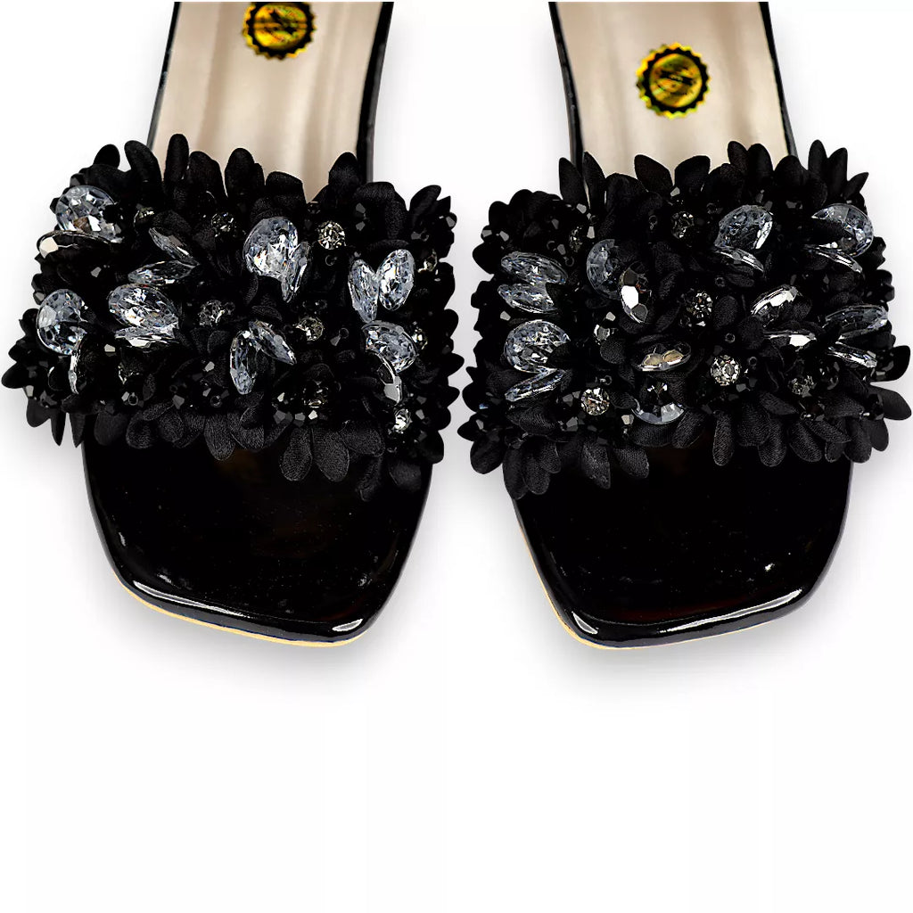 Flower Slide Heel-956
