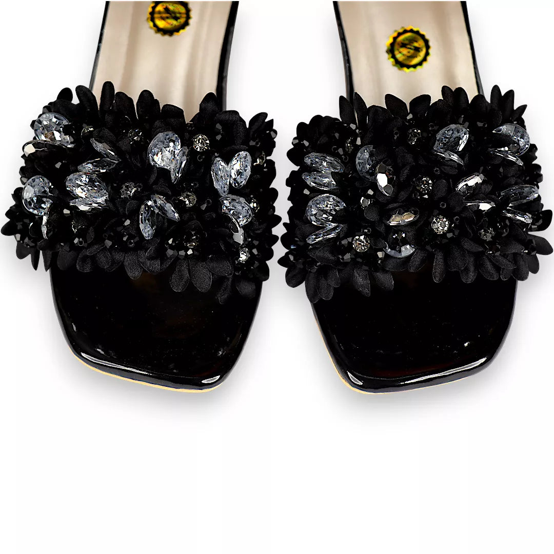 Flower Slide Heel-956