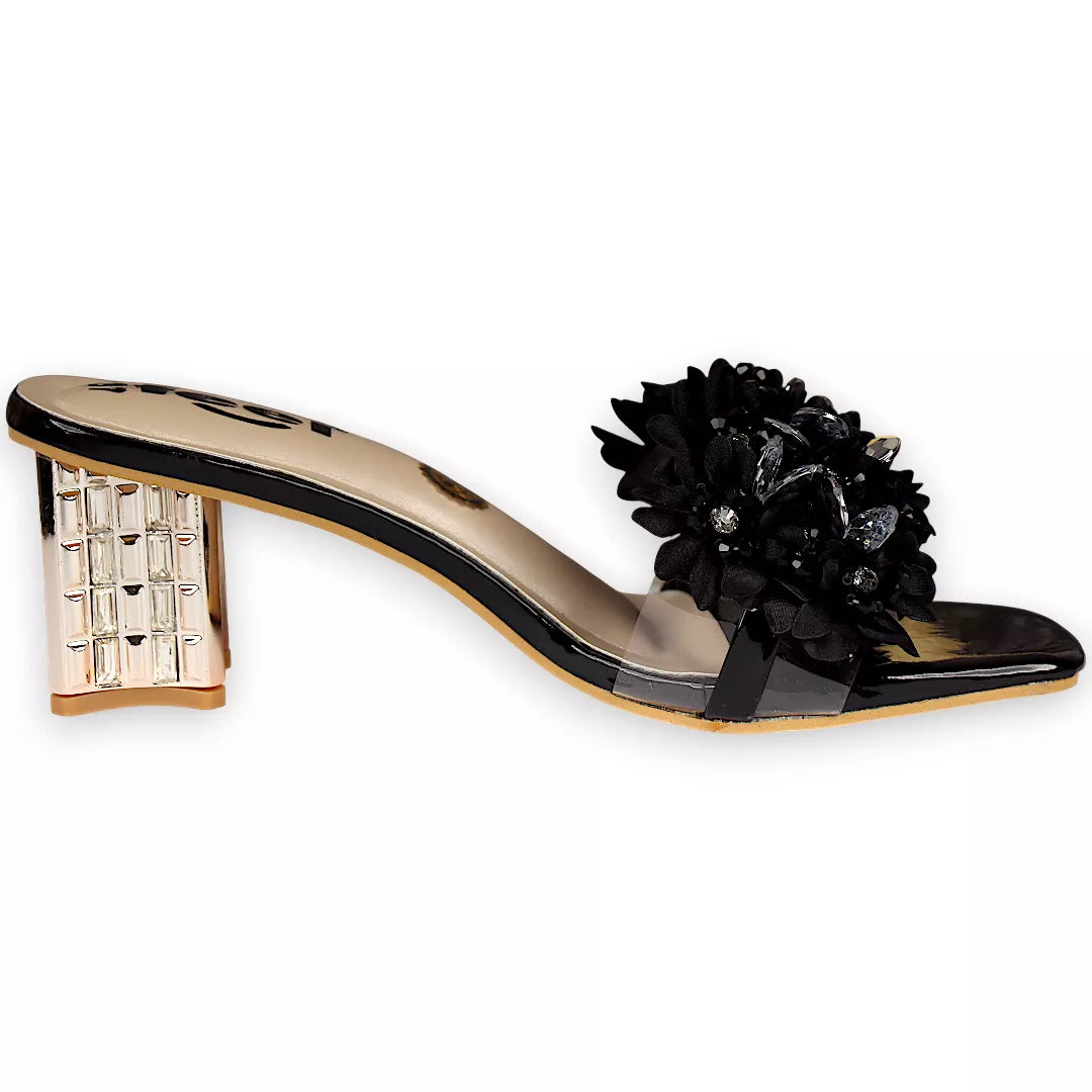Flower Slide Heel-956